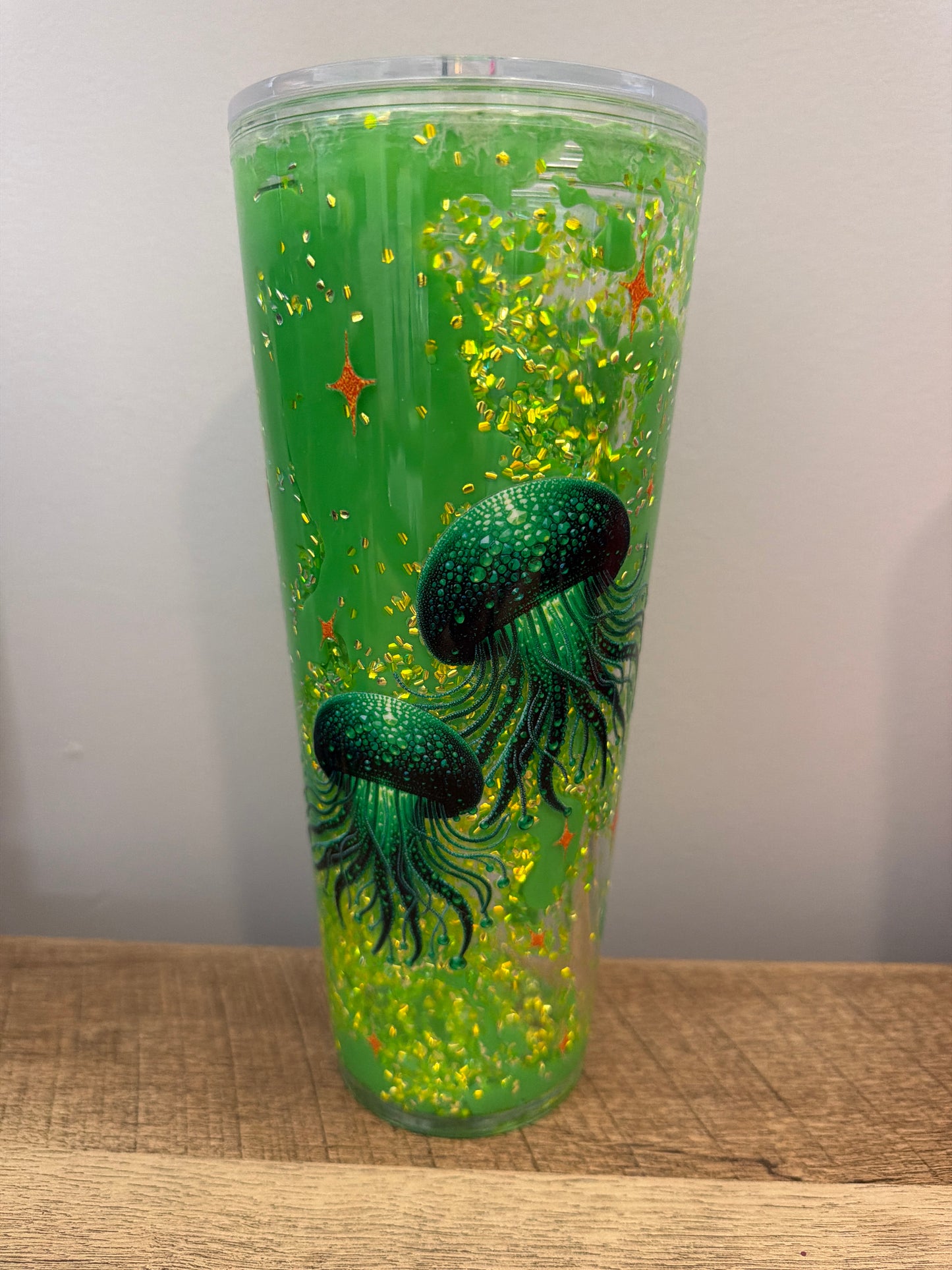 Green lava with jelly fish wrap 24oz
