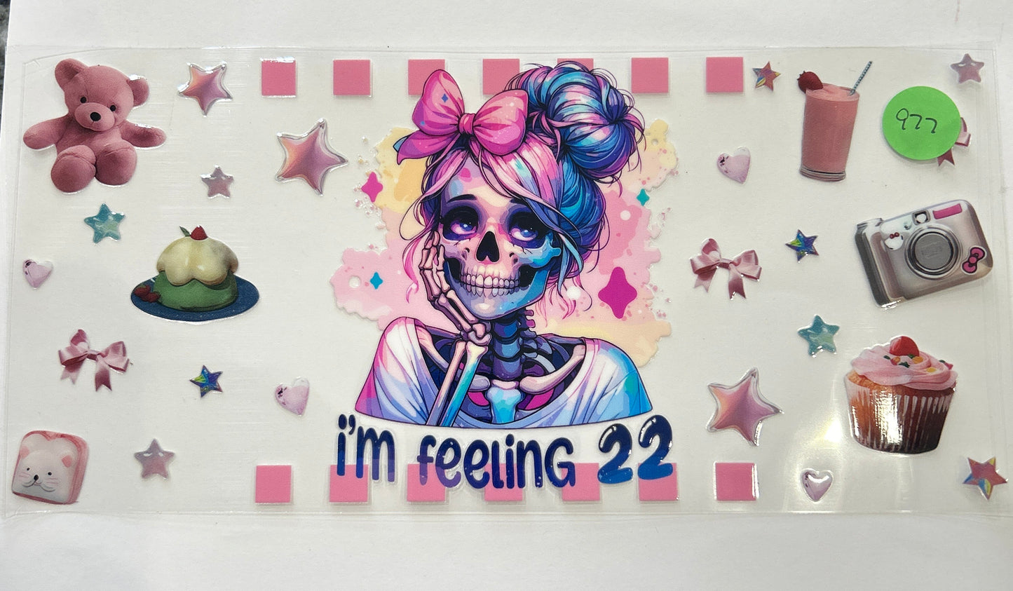 977 gothic skeleton wrap