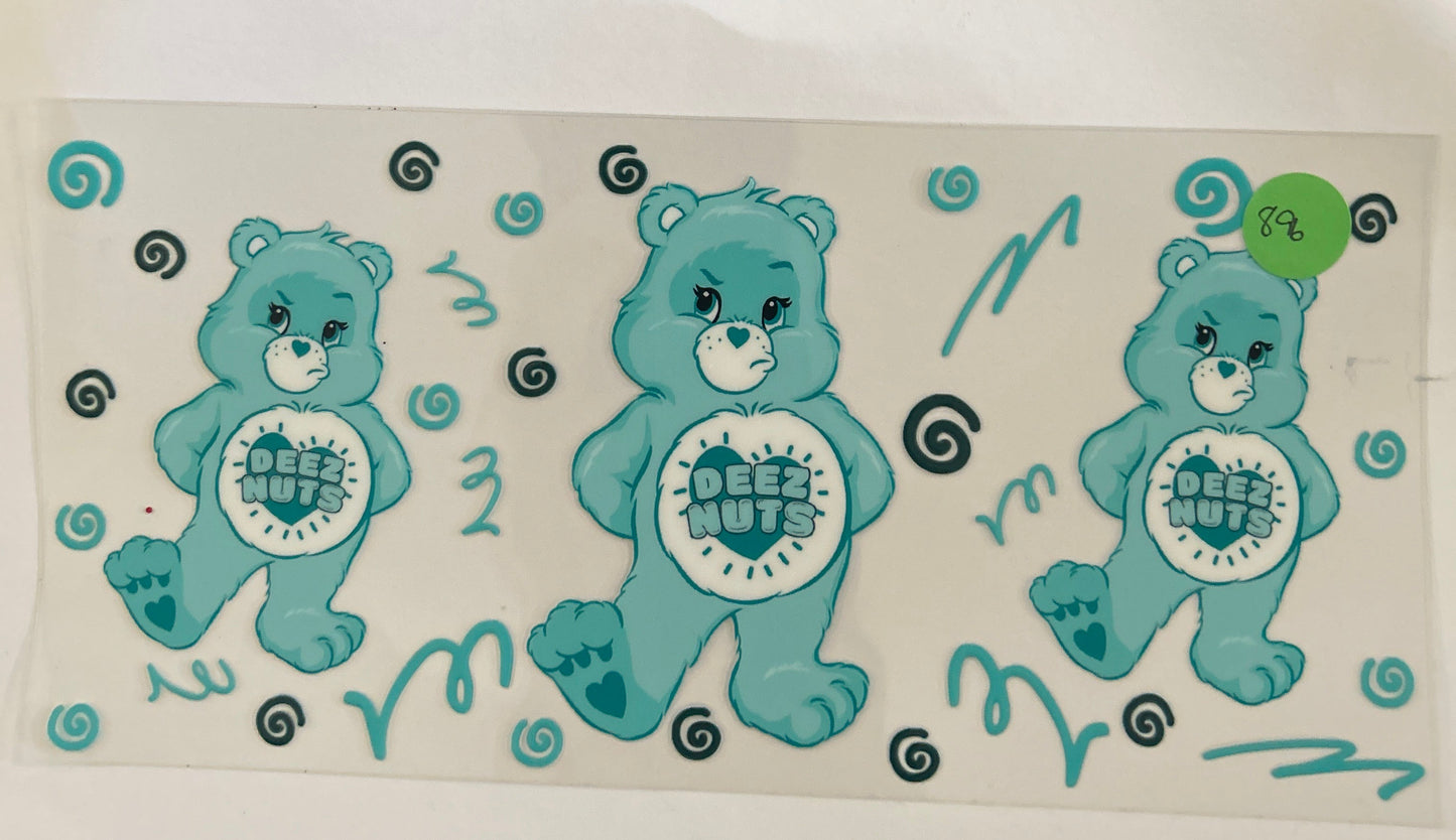 896 naughty words care bear wrap