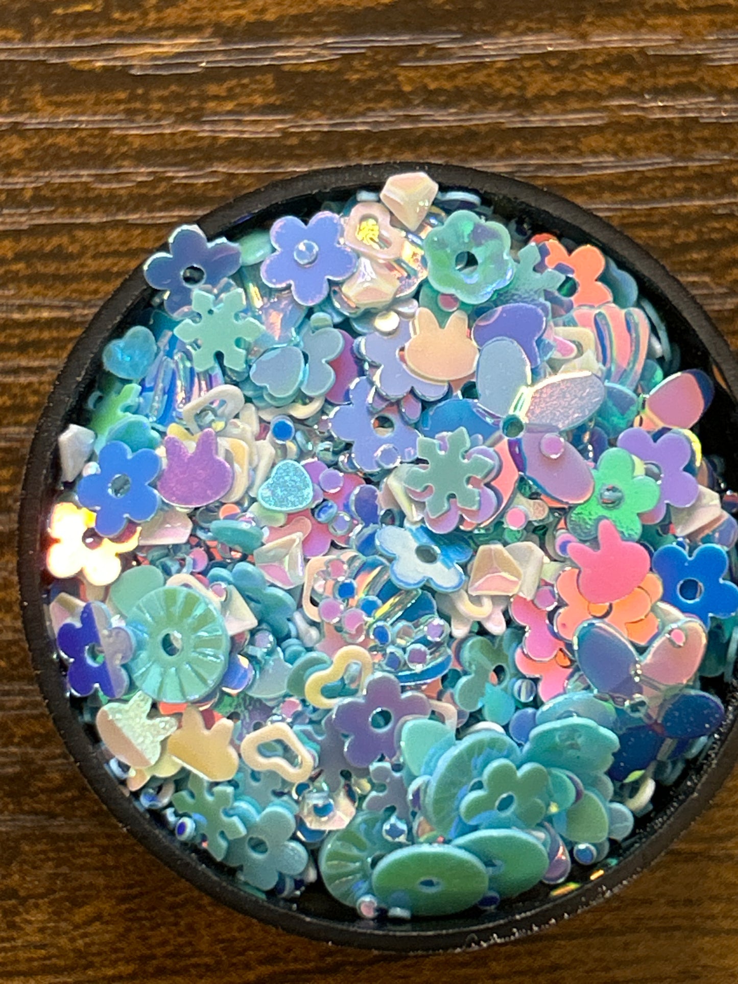 Blue Shaped Glitter