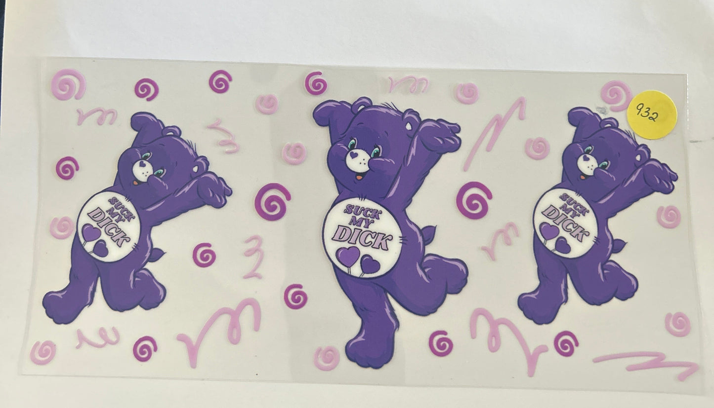 932 naughty words Care Bears wrap