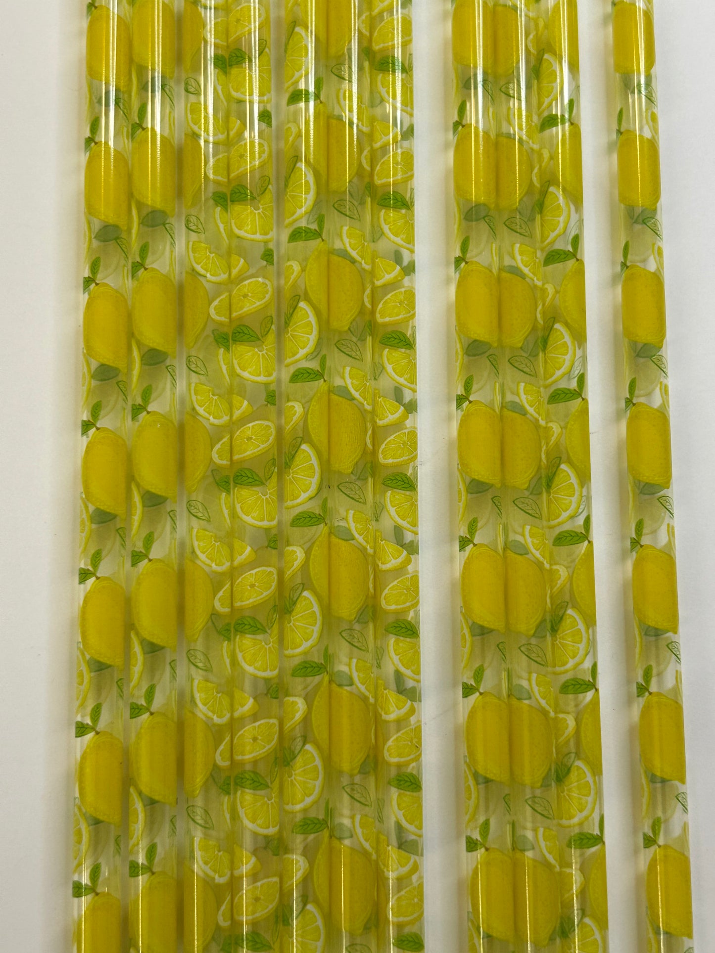 9in lemon straws