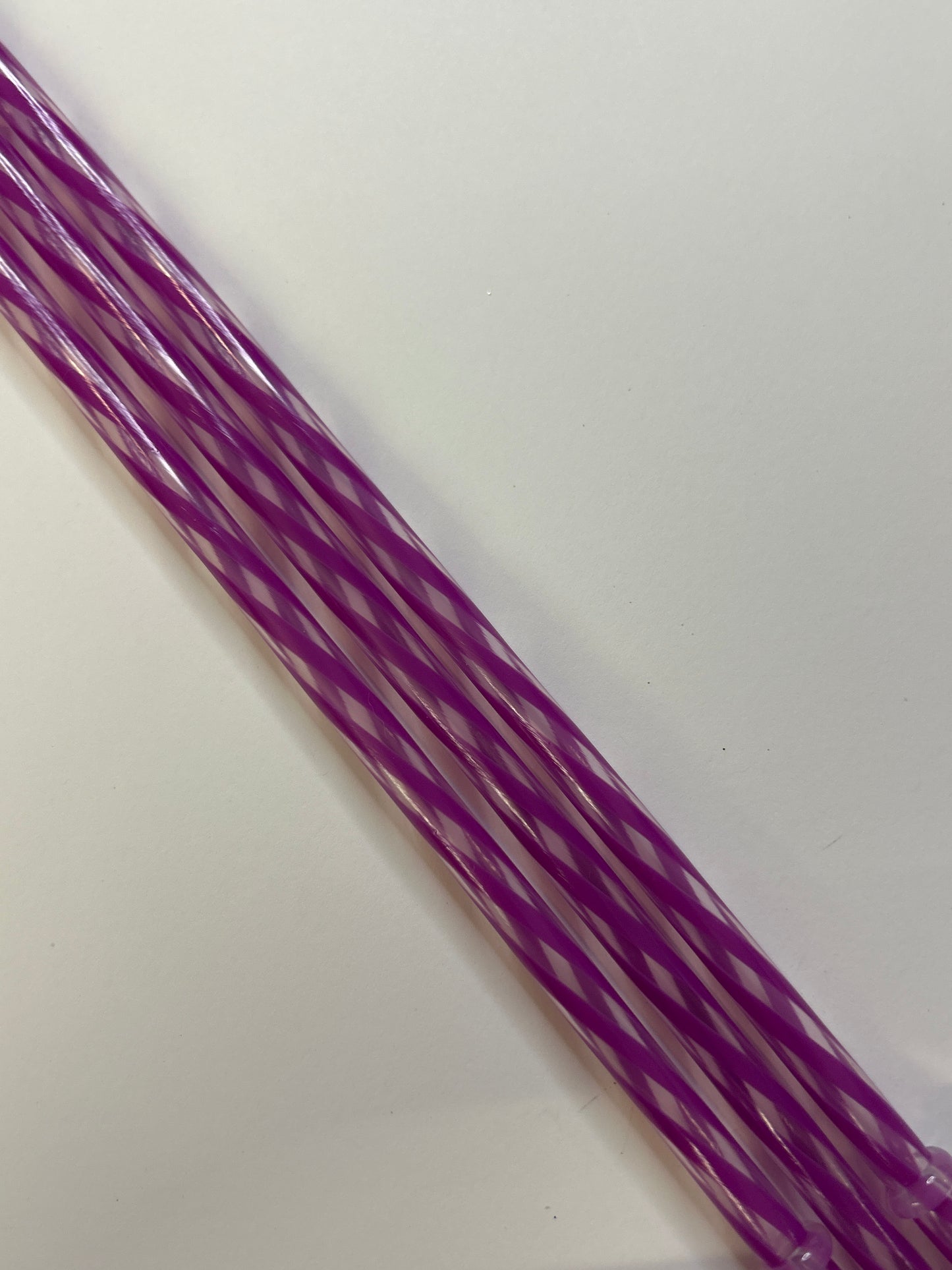 9 1/2in purple stripped straw