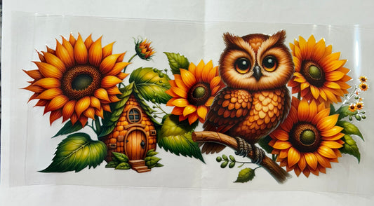507 Sunflower Owl wrap