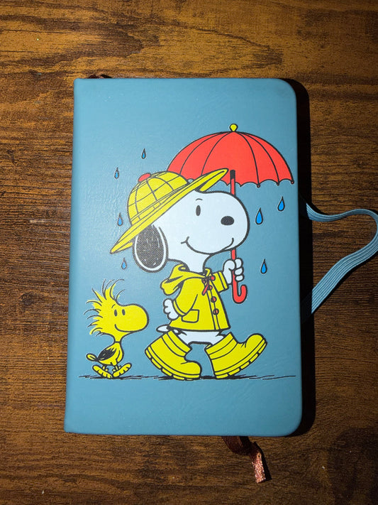 Small Blue Snoopy Notebook