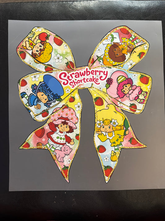 Strawberry Shortcake Bow Transfer