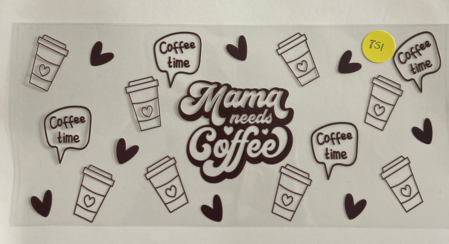 851 Mom/Mama coffee wrap