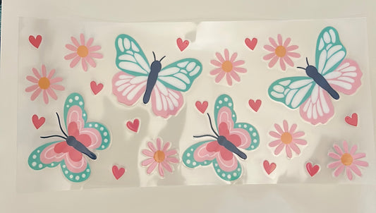 568 Butterfly holographic wrap