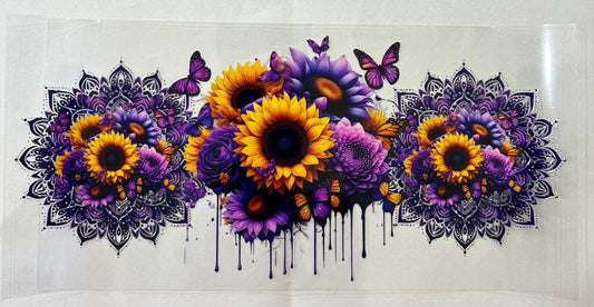 458 Flowers, butterflies wrap