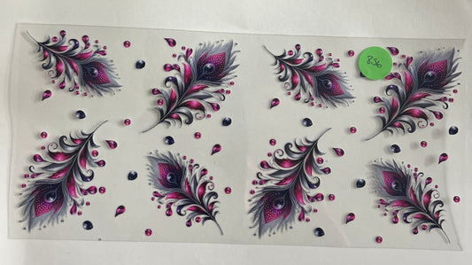 856 Feathers wrap
