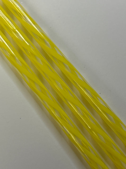 9 1/2in Orange stripped straw