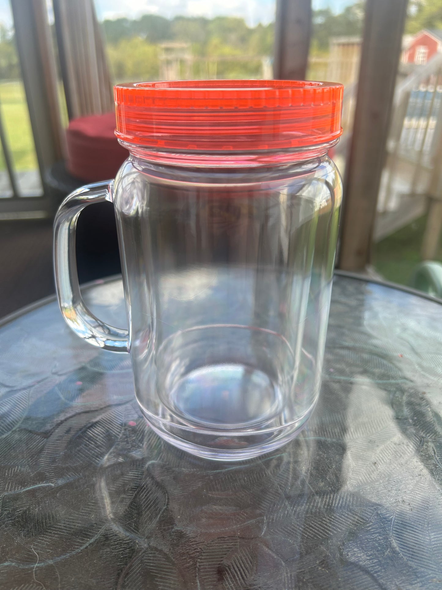 20oz acrylic mason jar cup