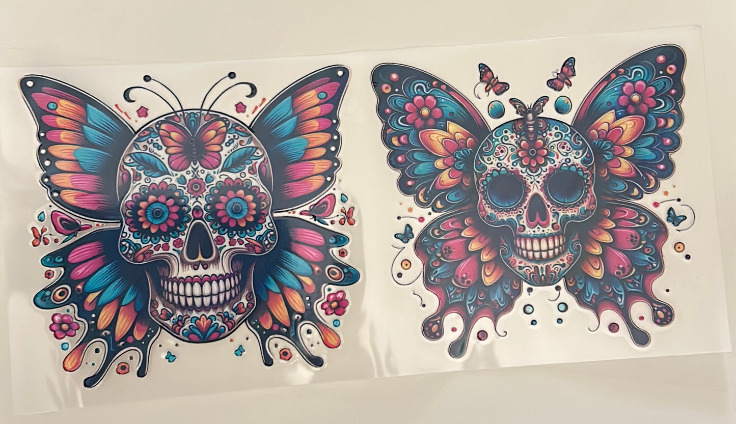 569 Skull holographic wrap