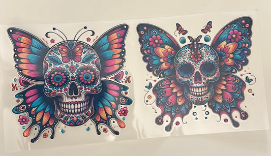 569 Skull holographic wrap