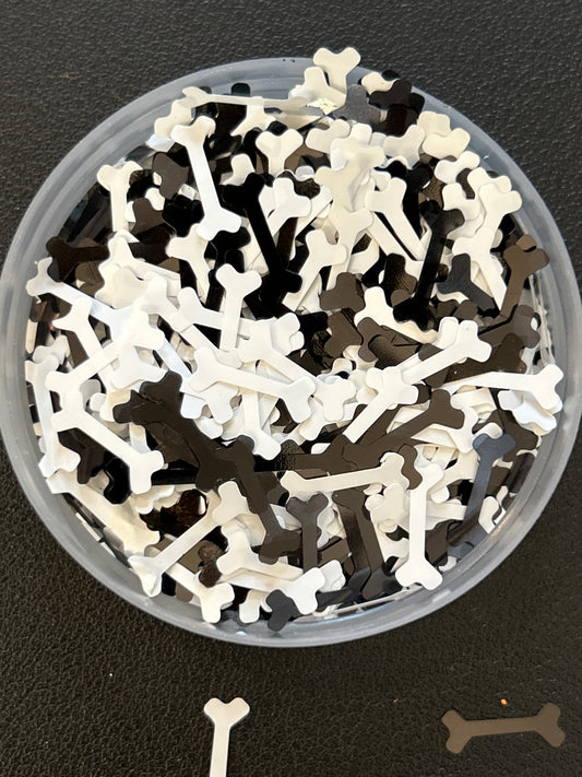 Black & white dog bones