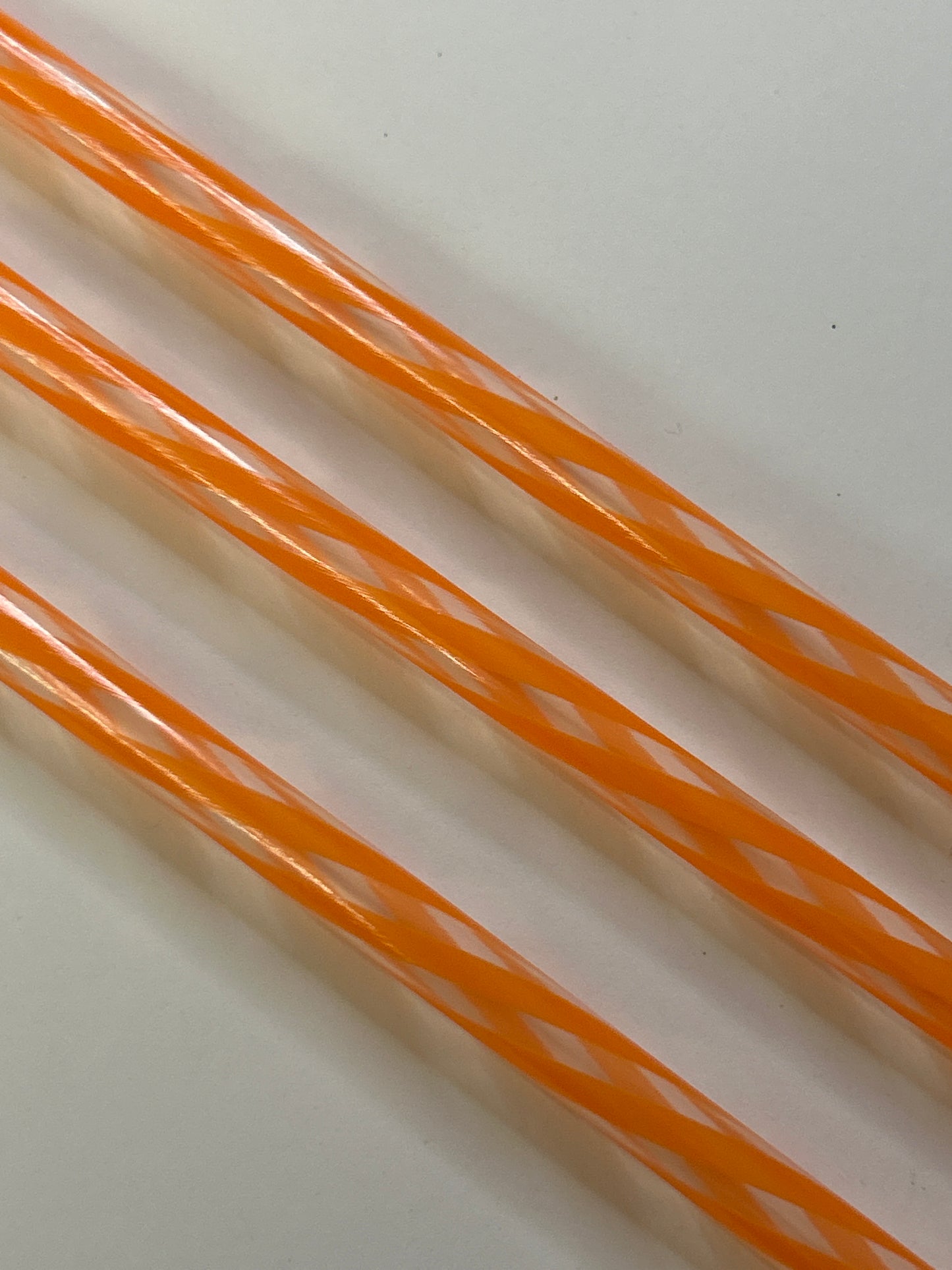 9 1/2 in orange stripe straw