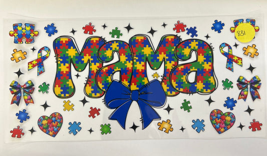 831 autism mom/mama wrap