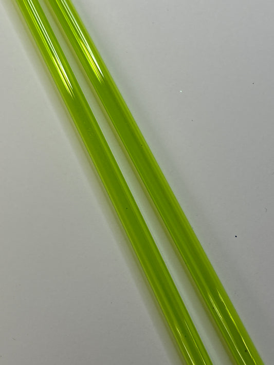 11in Neon green straw