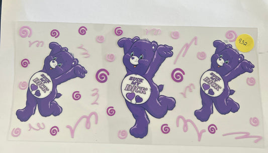 932 naughty words Care Bears wrap