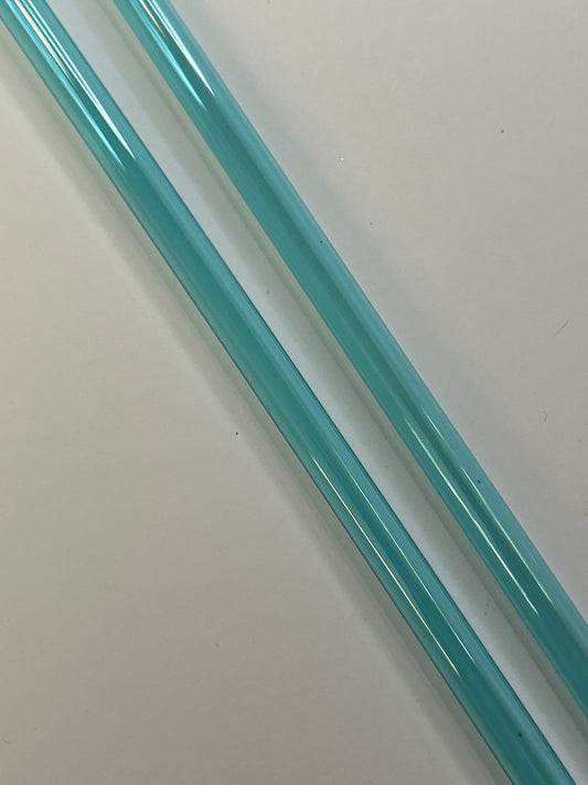 11in light blue straw
