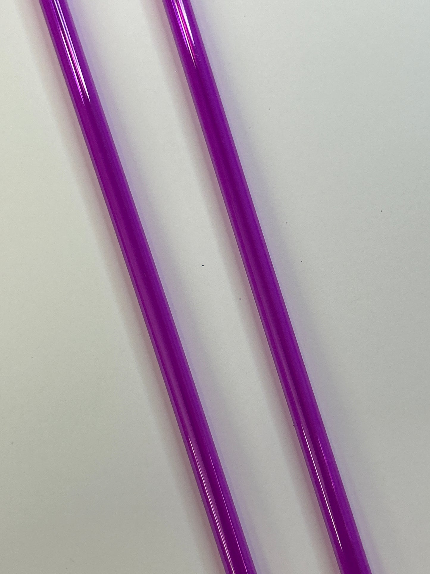 11in purple straw