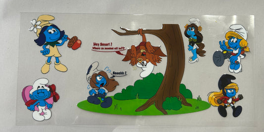 634 Smurfs wrap