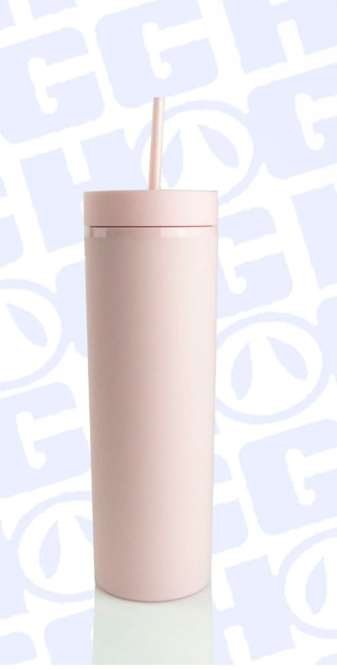 22oz Skinny Tumbler Pink pre order