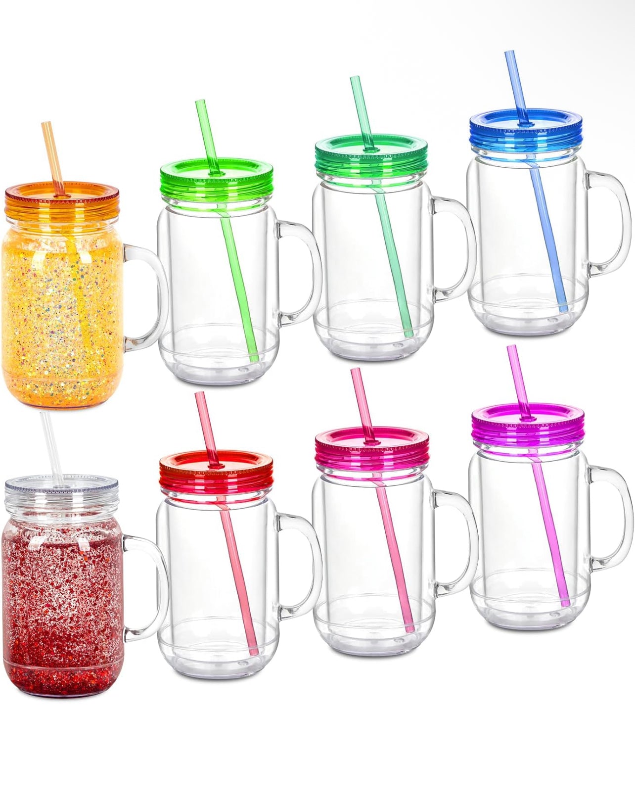 20oz acrylic mason jar cup
