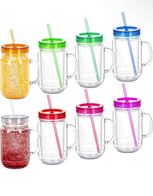 20oz acrylic mason jar cup