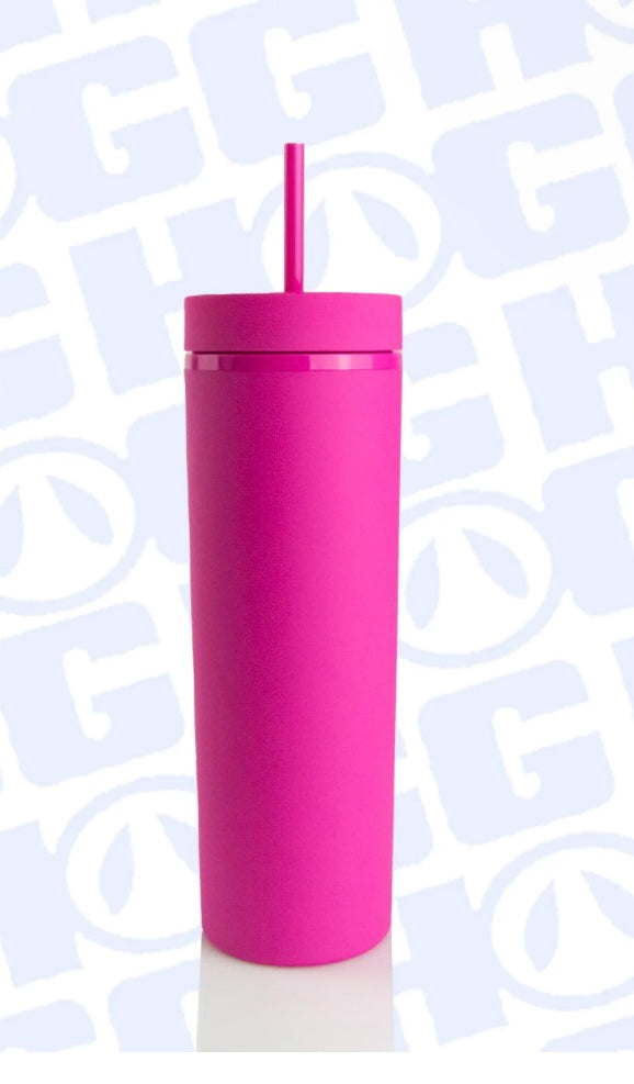 22oz Skinny Tumbler Raspberry Pink pre order