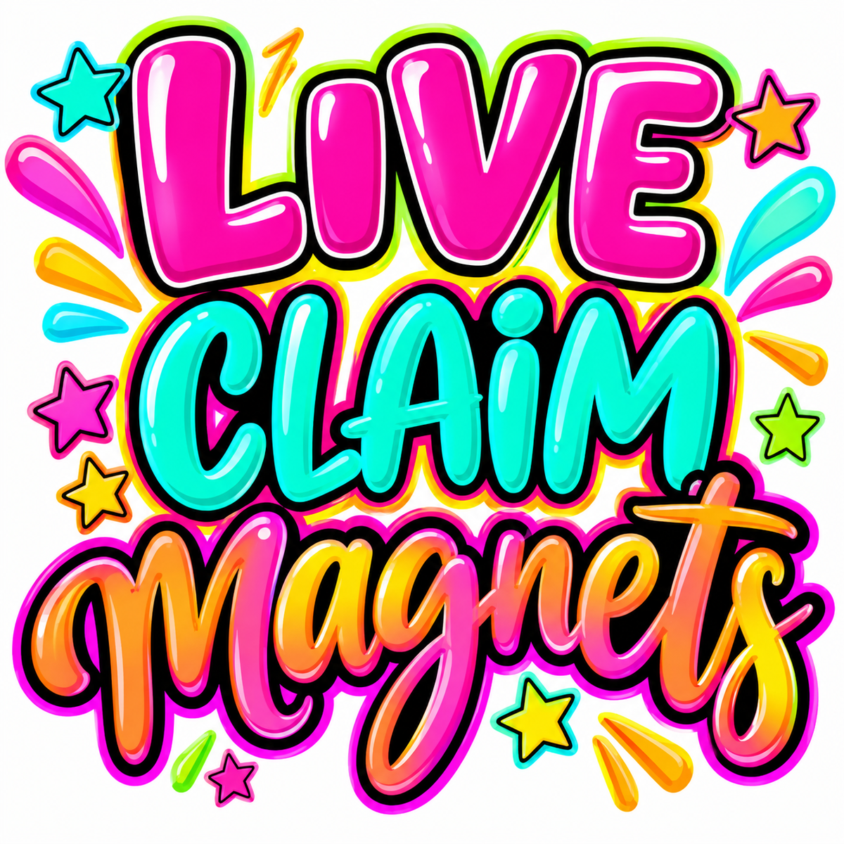 Live claim magnets