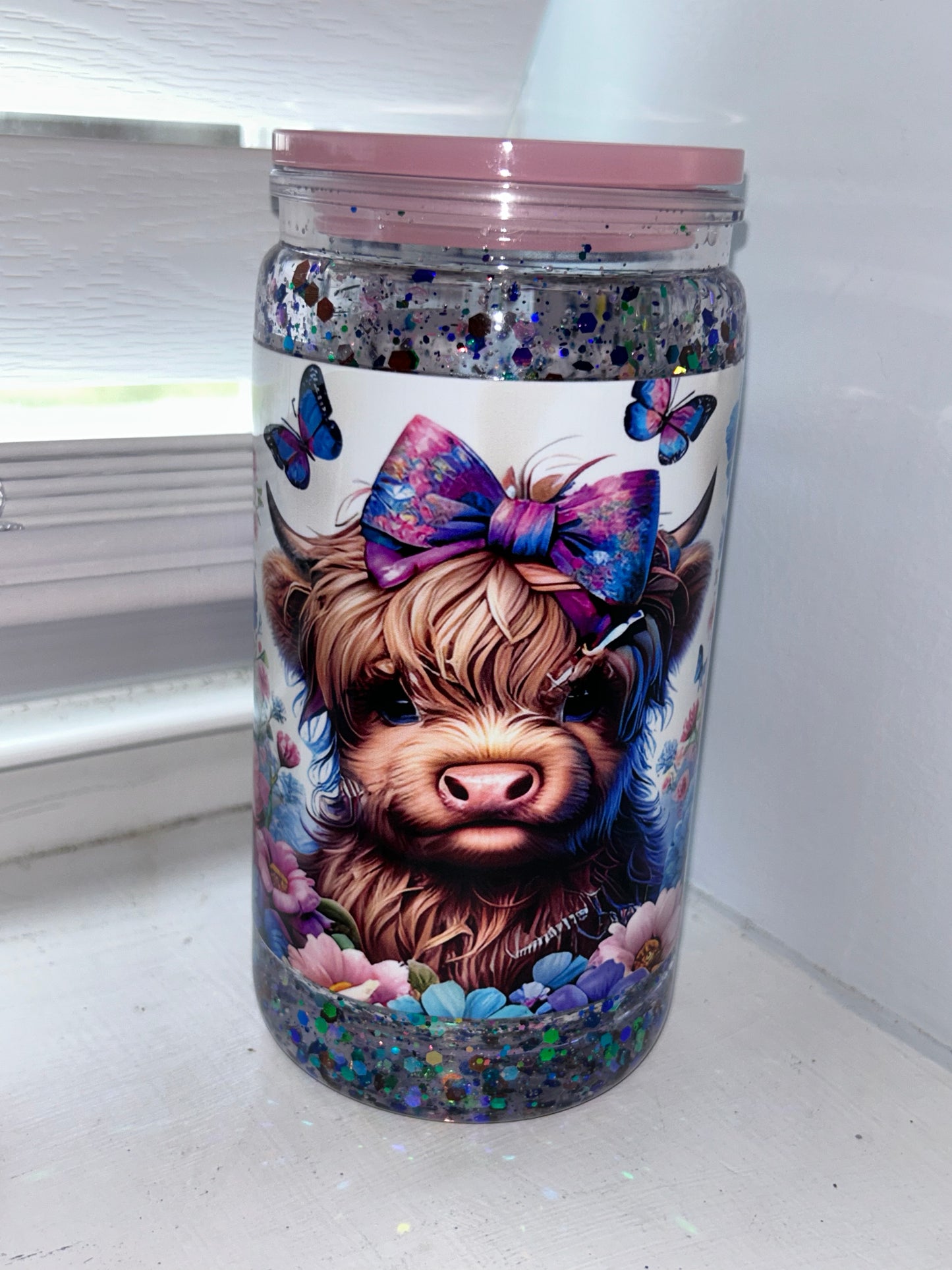 Ready to ship Highland Cow. Wrap is crooked that is why it is $25