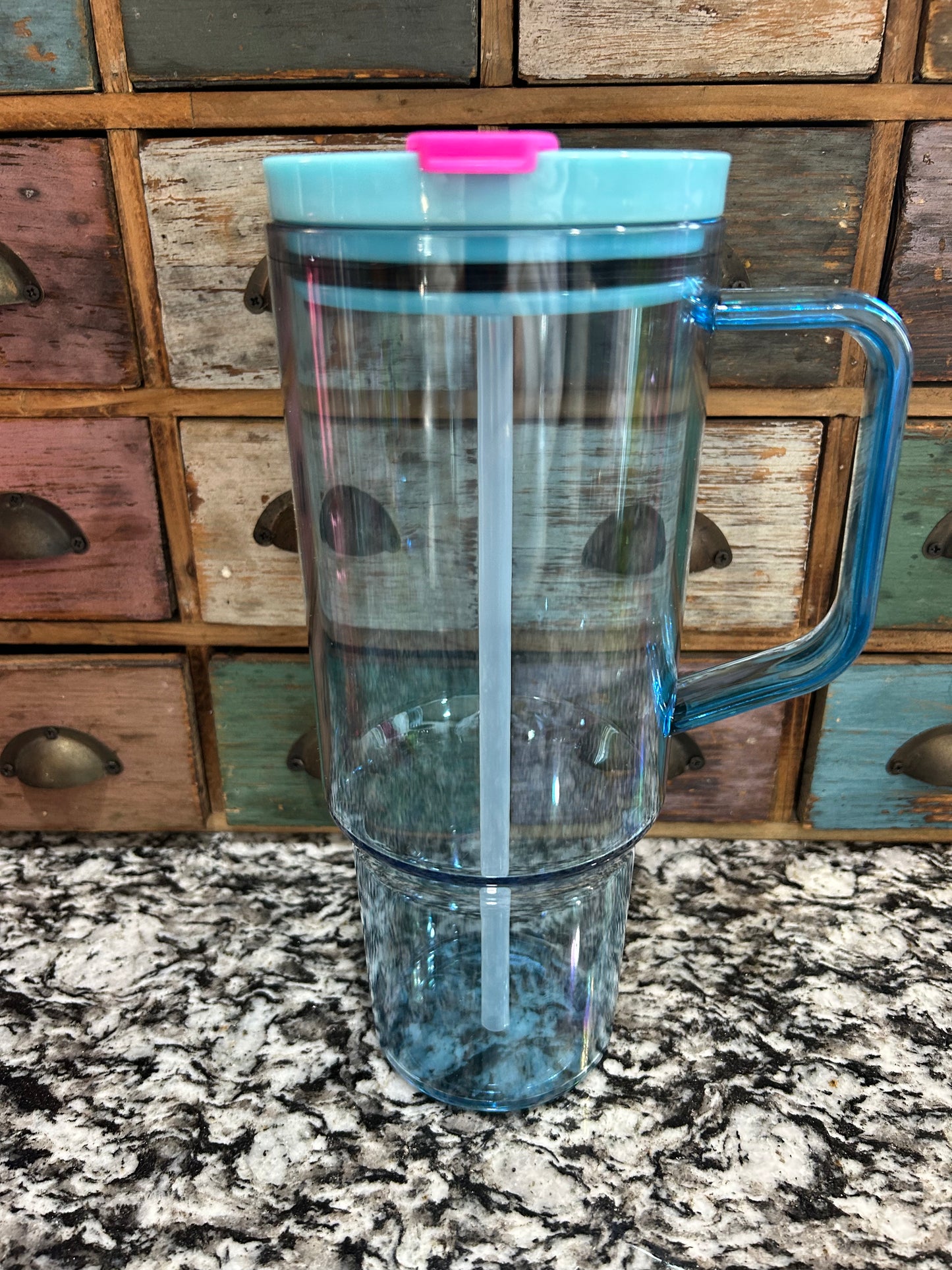 40 oz Sip Tumbler ( non glitter cup )
