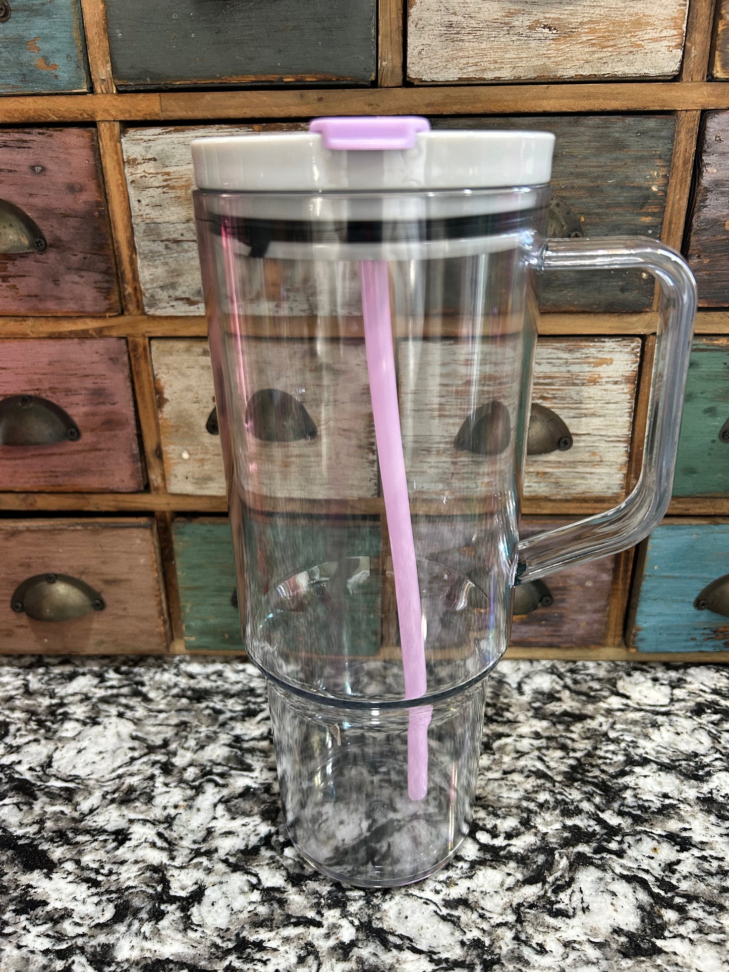 40 oz Sip Tumbler ( non glitter cup )