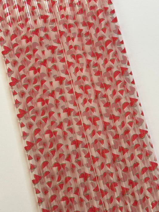 9in watermelon straws