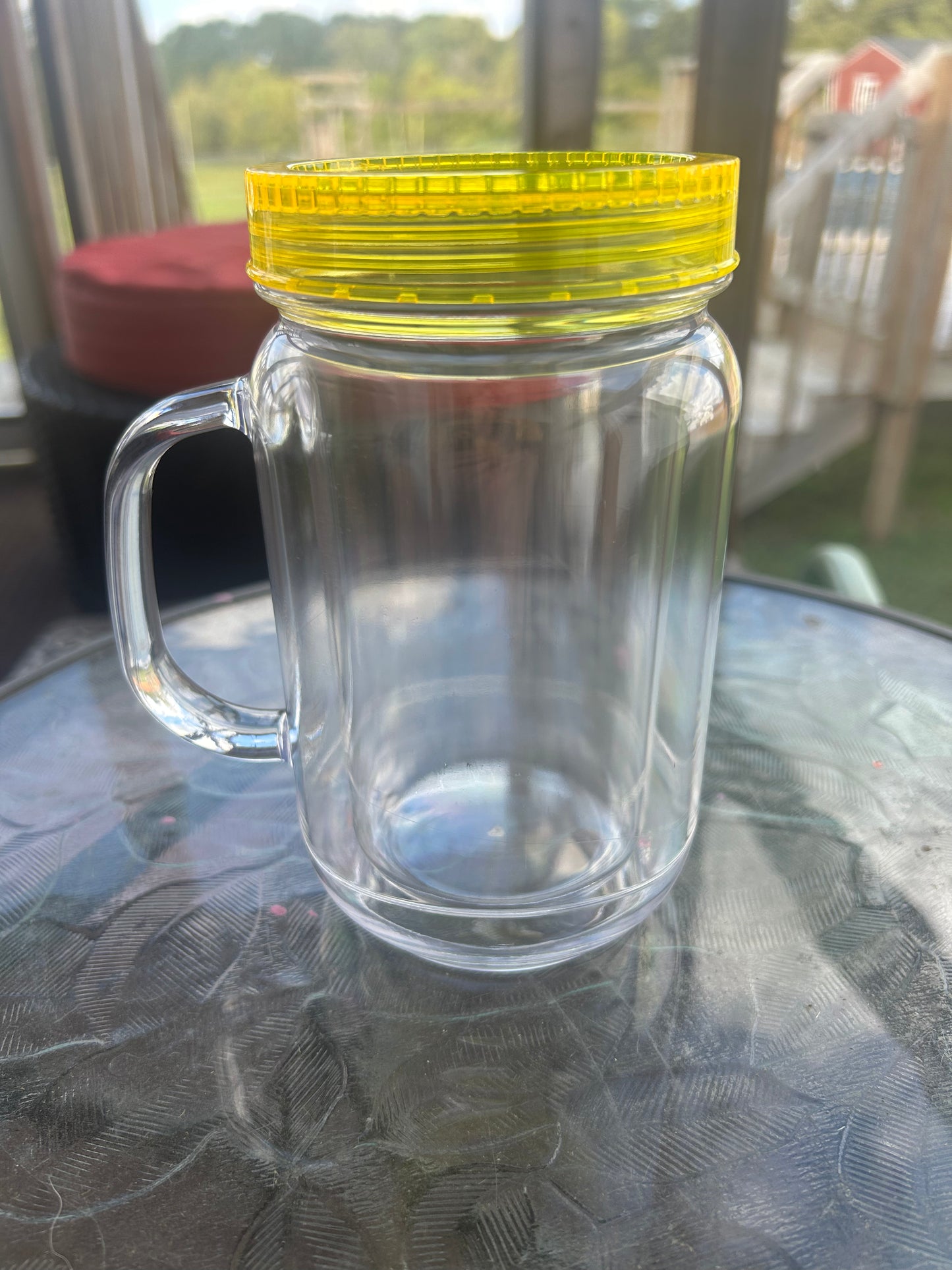 20oz acrylic mason jar cup