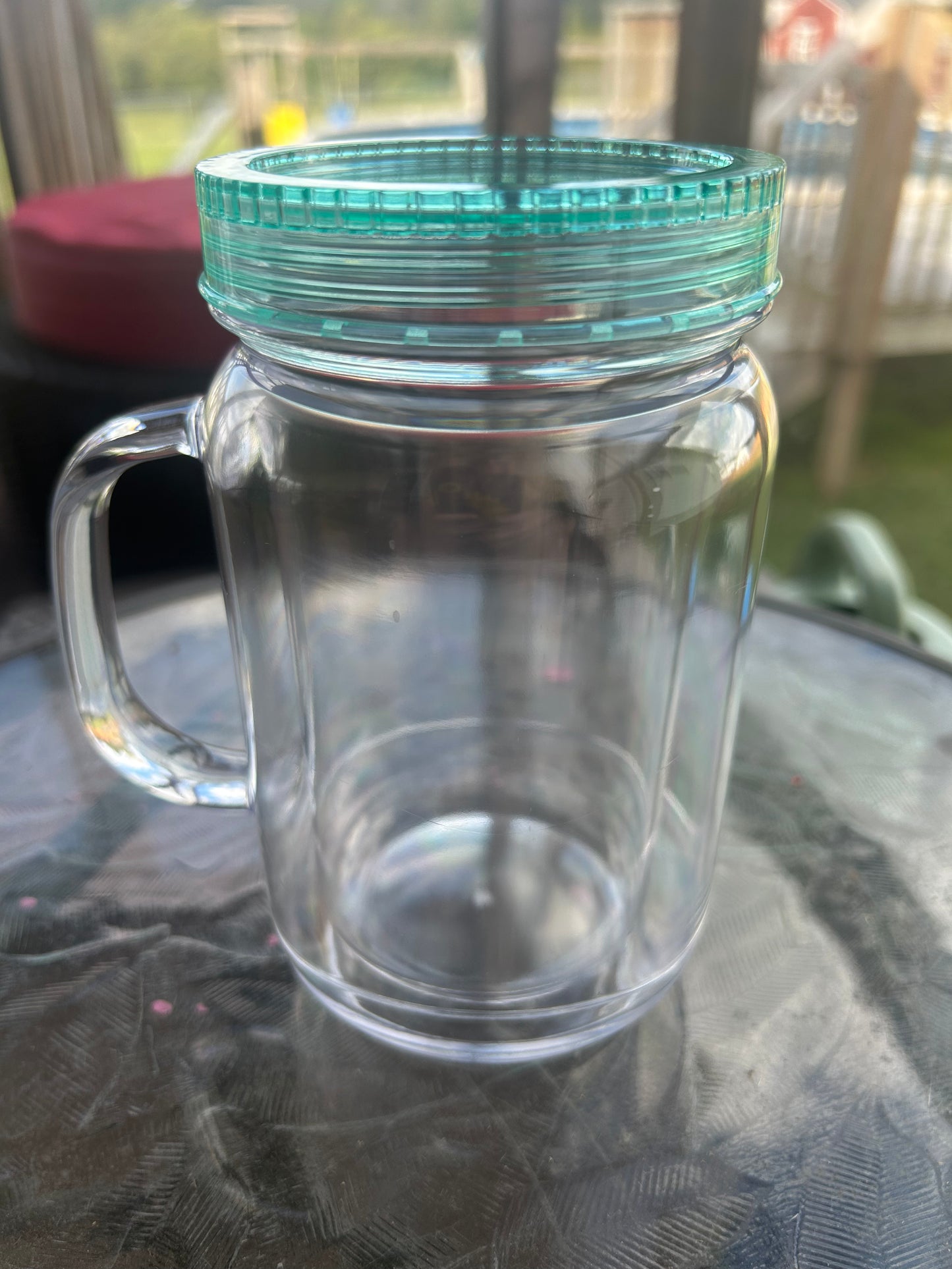 20oz acrylic mason jar cup