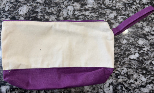 Canvas Makeup Bags,  Pencil Case,  Cosmetic Pouch With Zipper