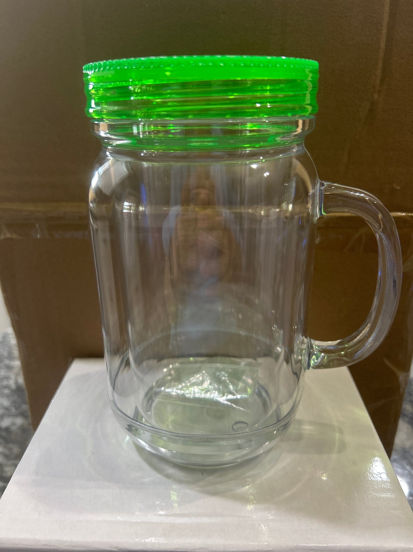 20oz acrylic mason jar cup