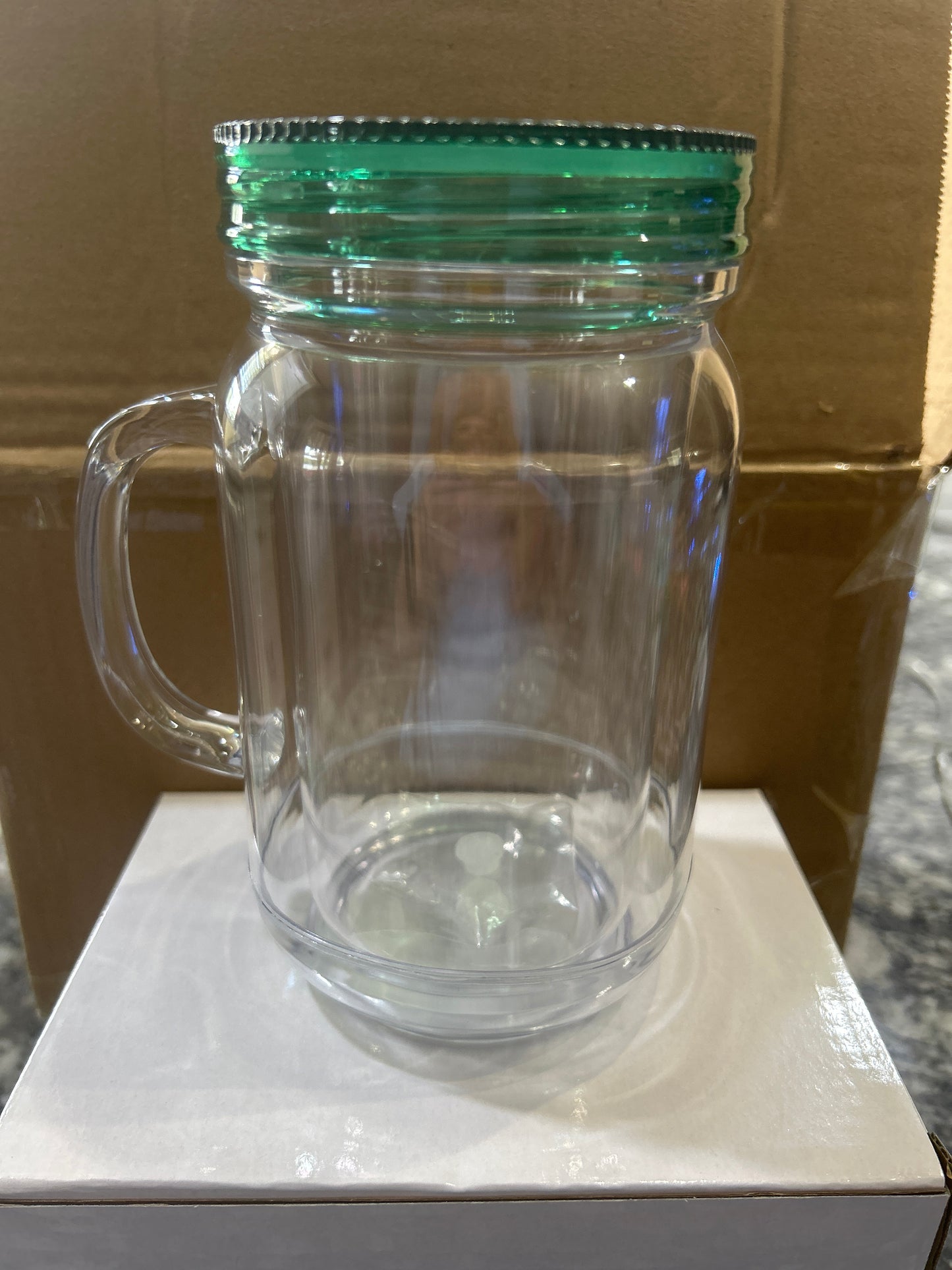 20oz acrylic mason jar cup